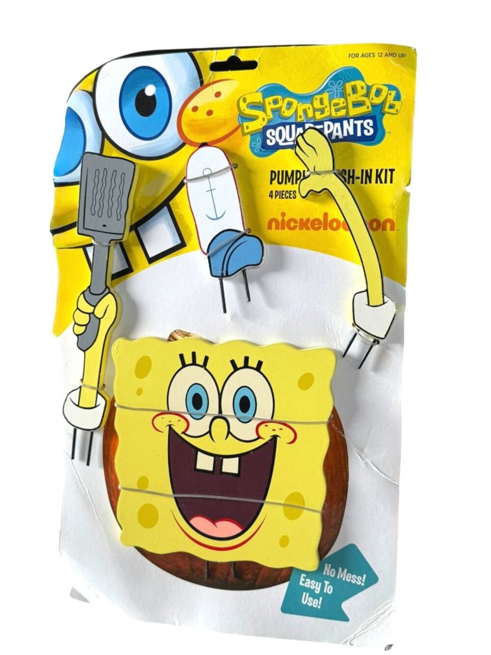 SpongeBob SquarePants Pumpkin Push-In Kit 4-Piece Nickelodeon